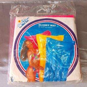 VTG‎ Intex Wet Set GLOSSY Mat Hot Pink Inflatable Pool Float Raft 90s NIP 1994